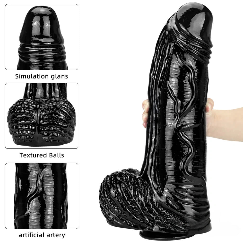 15.35in Huge Long Real Cock Dildo Realistic Texture Toy For Women