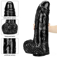 15.35in Huge Long Real Cock Dildo Realistic Texture Toy For Women