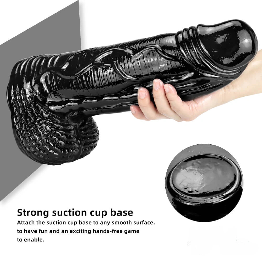 15.35in Huge Long Real Cock Dildo Realistic Texture Toy For Women