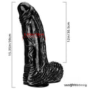 15.35in Huge Long Real Cock Dildo Realistic Texture Toy For Women