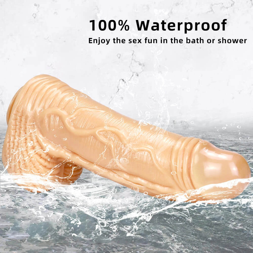 15.35in Huge Long Real Cock Dildo Realistic Texture Toy For Women