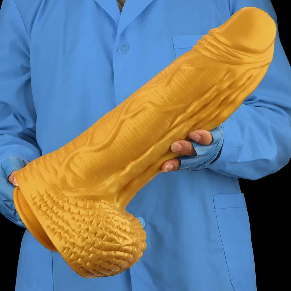 15.35in Huge Thick Silicone Soft Dildo Realistic Design For G-Spot