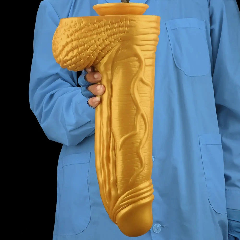 15.35in Huge Thick Silicone Soft Dildo Realistic Design For G-Spot