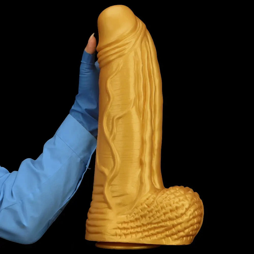 15.35in Huge Thick Silicone Soft Dildo Realistic Design For G-Spot