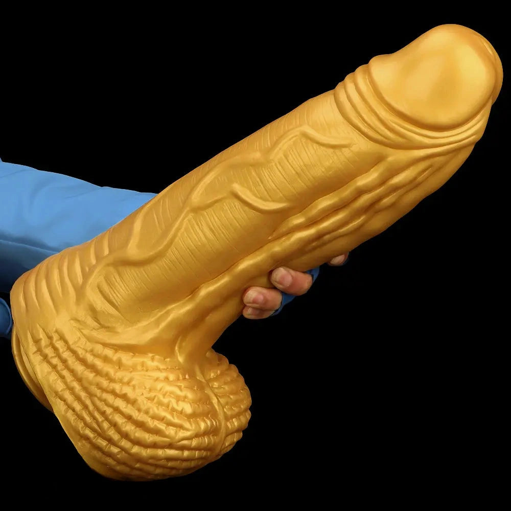15.35in Huge Thick Silicone Soft Dildo Realistic Design For G-Spot