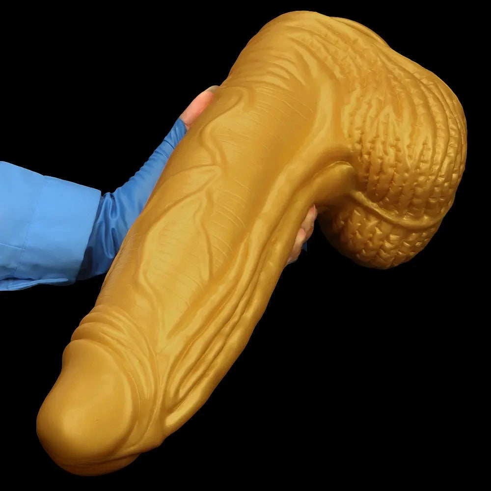 15.35in Huge Thick Silicone Soft Dildo Realistic Design For G-Spot