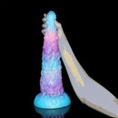 15.35in Iron Chain Super Long Thick Silicone Skull Giant Monster Dildo