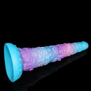 15.35in Iron Chain Super Long Thick Silicone Skull Giant Monster Dildo