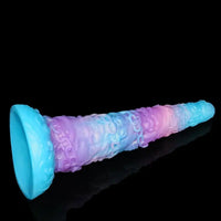 15.35in Iron Chain Super Long Thick Silicone Skull Giant Monster Dildo