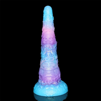 15.35in Iron Chain Super Long Thick Silicone Skull Giant Monster Dildo