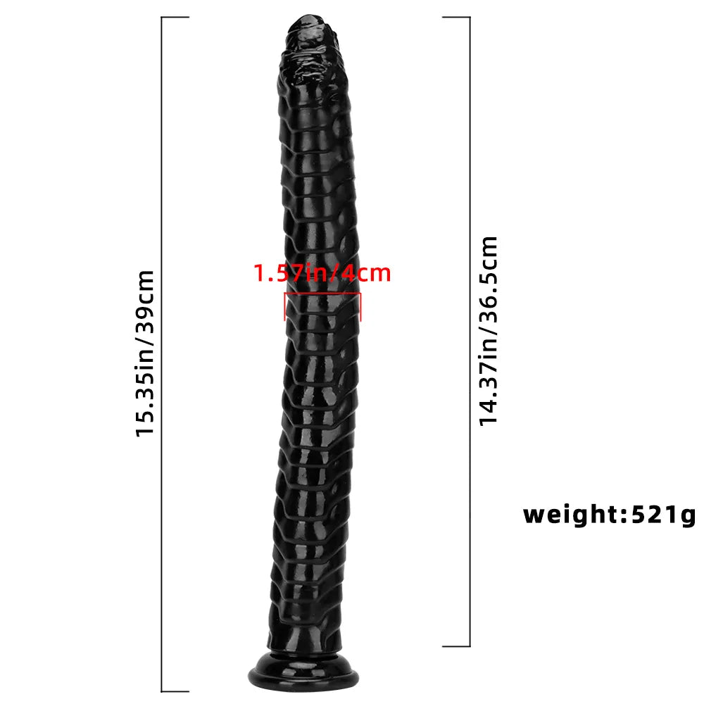 15.35in Long Huge Colorful Dildo For Anal Vaginal Expansion Sex Toy