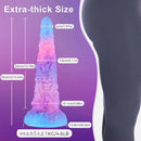 15.43in Huge Fantasy Monster Skeleton Wave Ridge Dildo Female Sex Toy
