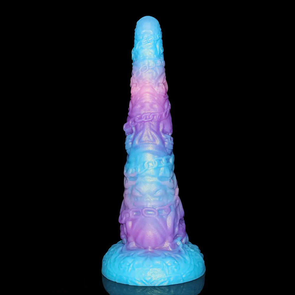 15.43in Huge Fantasy Monster Skeleton Wave Ridge Dildo Female Sex Toy