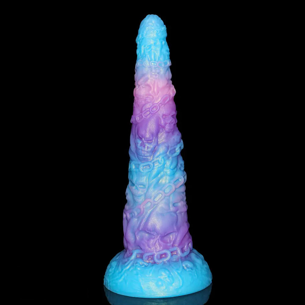 15.43in Huge Fantasy Monster Skeleton Wave Ridge Dildo Female Sex Toy