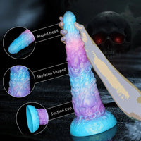15.43in Huge Fantasy Monster Skeleton Wave Ridge Dildo Female Sex Toy