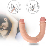 15.55" Dual Heads Real Feel Dildo Sex Toy For Women Using