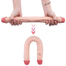 15.55" Dual Heads Real Feel Dildo Sex Toy For Women Using