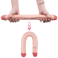 15.55" Dual Heads Real Feel Dildo Sex Toy For Women Using