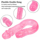 15.55" Dual Heads Real Feel Dildo Sex Toy For Women Using