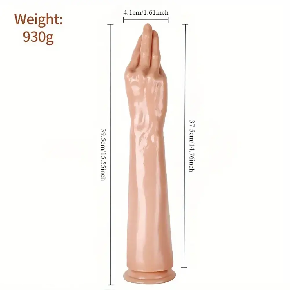 15.55in Extra Large Thick Long Hand Fist Dildo Anal Plug Dilator