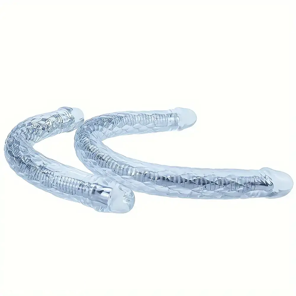 15.5in 22.7in Flexible Double-Headed Long Dildo Manual Pleasure Toy