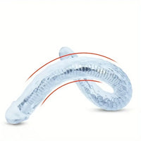 15.5in 22.7in Flexible Double-Headed Long Dildo Manual Pleasure Toy