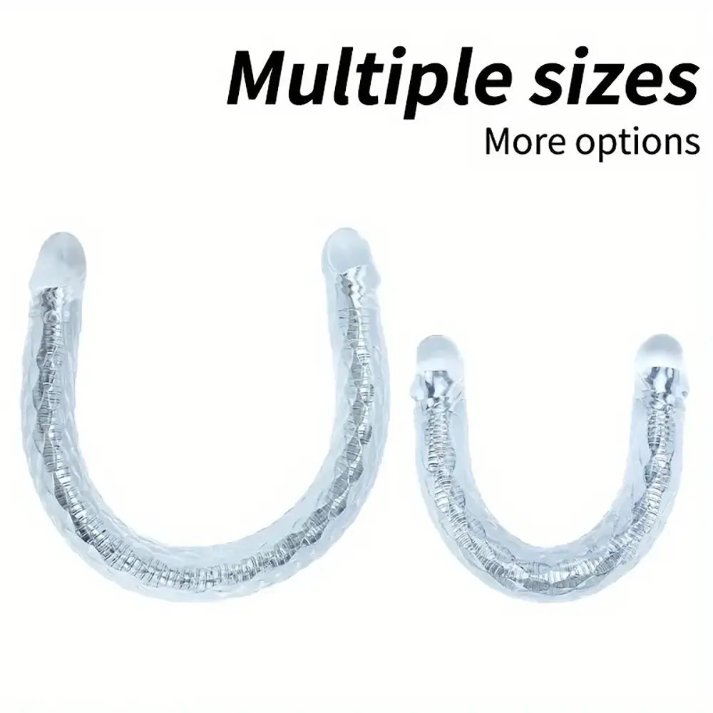 15.5in 22.7in Flexible Double-Headed Long Dildo Manual Pleasure Toy