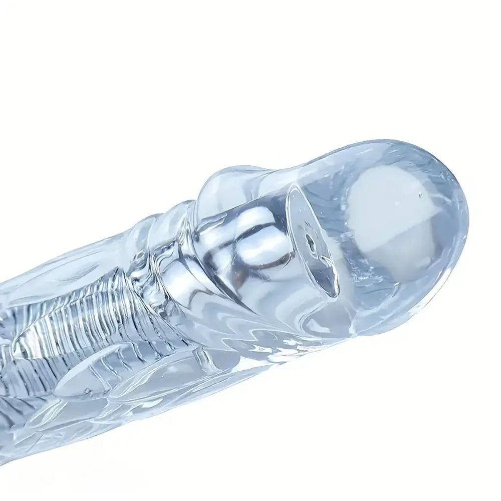 15.5in 22.7in Flexible Double-Headed Long Dildo Manual Pleasure Toy