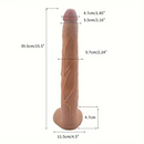 15.5in Big Long Real Dong Powerful Suction Cup Dildo For Stiff Cock