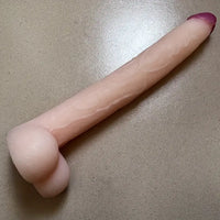 15.5in Big Long Real Dong Powerful Suction Cup Dildo For Stiff Cock