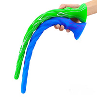 15.5in Extra Long Slim Big Spiral Silicone Soft Dildo BDSM Sex Toy