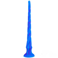 15.5in Extra Long Slim Big Spiral Silicone Soft Dildo BDSM Sex Toy