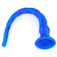 15.5in Extra Long Slim Big Spiral Silicone Soft Dildo BDSM Sex Toy