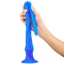 15.5in Extra Long Slim Big Spiral Silicone Soft Dildo BDSM Sex Toy