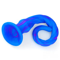 15.5in Extra Long Slim Big Spiral Silicone Soft Dildo BDSM Sex Toy