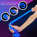 15.5in Extra Long Slim Big Spiral Silicone Soft Dildo BDSM Sex Toy
