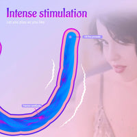 15.5in Extra Long Slim Big Spiral Silicone Soft Dildo BDSM Sex Toy