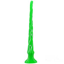 15.5in Extra Long Slim Big Spiral Silicone Soft Dildo BDSM Sex Toy