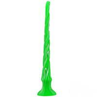 15.5in Extra Long Slim Big Spiral Silicone Soft Dildo BDSM Sex Toy