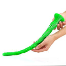 15.5in Extra Long Slim Big Spiral Silicone Soft Dildo BDSM Sex Toy