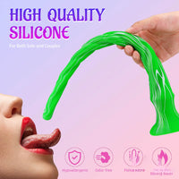 15.5in Extra Long Slim Big Spiral Silicone Soft Dildo BDSM Sex Toy