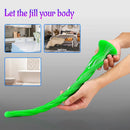 15.5in Extra Long Slim Big Spiral Silicone Soft Dildo BDSM Sex Toy