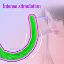 15.5in Extra Long Slim Big Spiral Silicone Soft Dildo BDSM Sex Toy