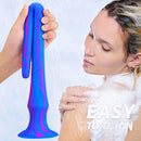 15.5in Super Long Slim Soft Dildo For Vagina Anus Masturbation