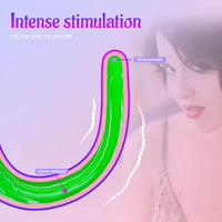15.5in Super Long Slim Soft Dildo For Vagina Anus Masturbation