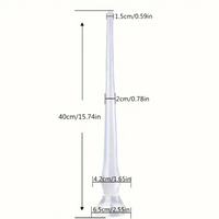 15.74in 19.68in Extra Long Huge Clear Measurable Scale Anal Plug Dildo