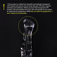 15.74in 19.68in Extra Long Huge Clear Measurable Scale Anal Plug Dildo
