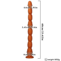 15.74in 23.62in Extra Long Whip Anal Plug Dildo Adult Couple Foreplay Toy