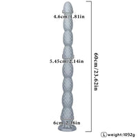 15.74in 23.62in Extra Long Whip Anal Plug Dildo Adult Couple Foreplay Toy