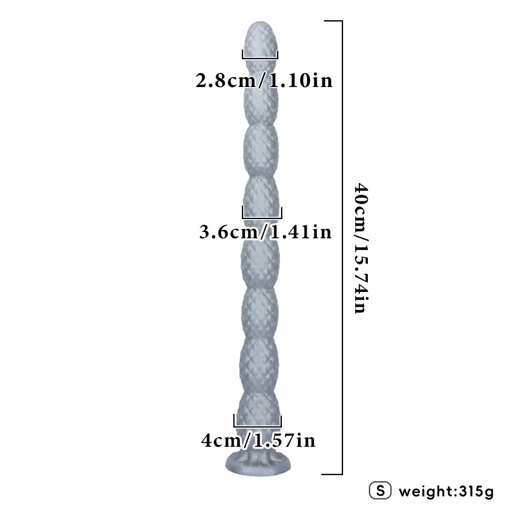 15.74in 23.62in Extra Long Whip Anal Plug Dildo Adult Couple Foreplay Toy